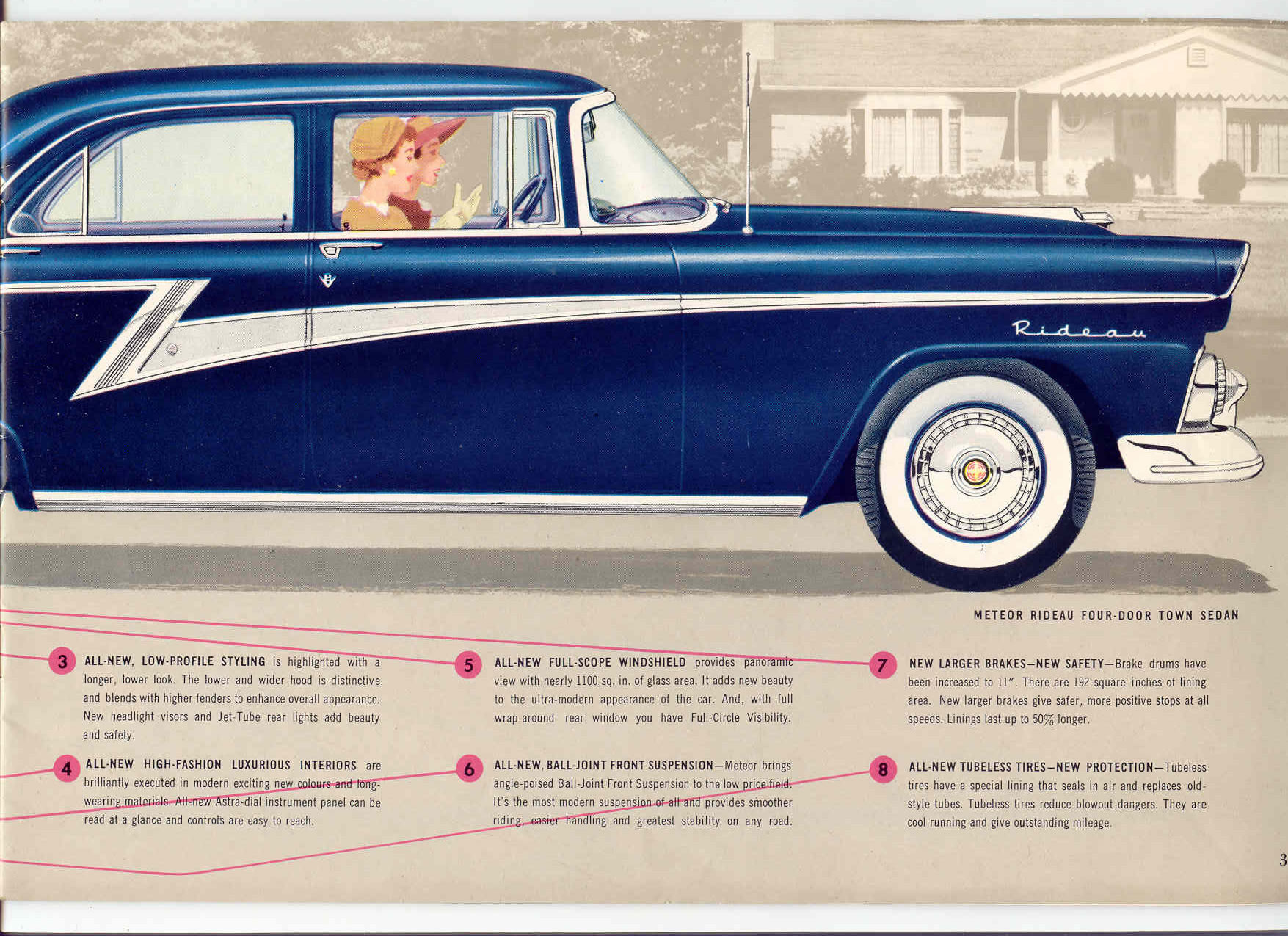 1955 Ford Meteor Canadian Brochure Page 2